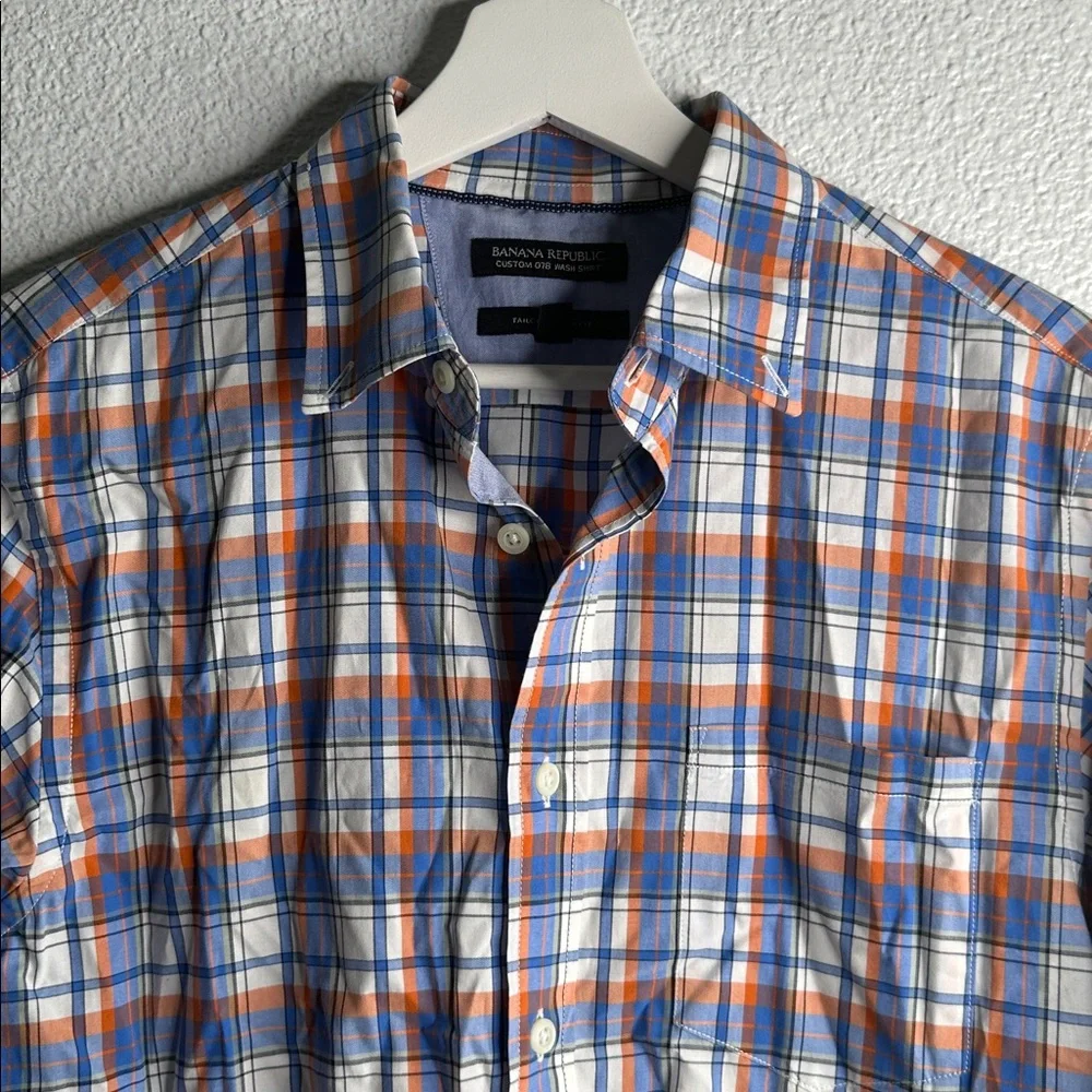 Banana Republic Multicolor Plaid Button Down Shirt size small